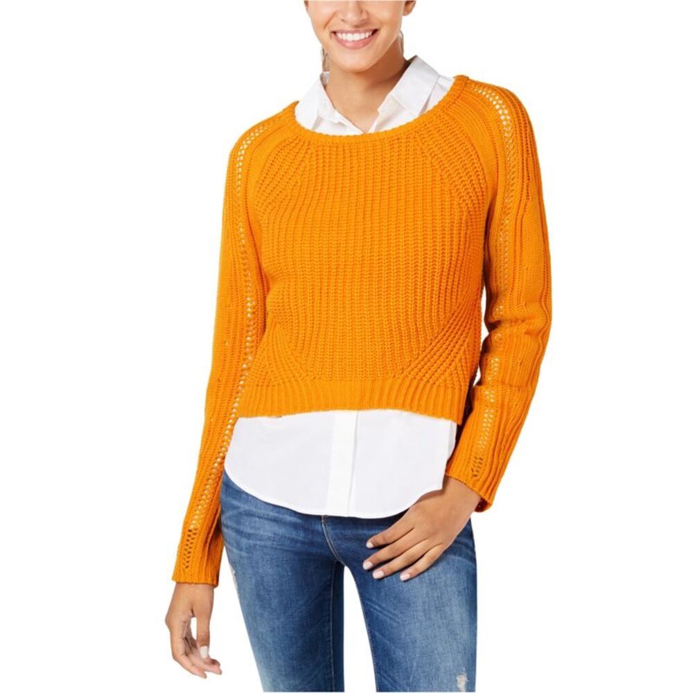 Freshman Womens Juniors Cropped Pullover Sweater, NWT